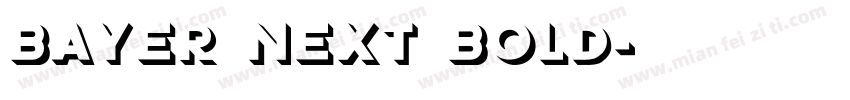 Bayer Next Bold字体转换